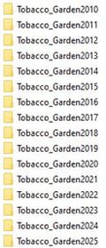 Garden20250607_Tobacco_folders_2010-2025.JPG